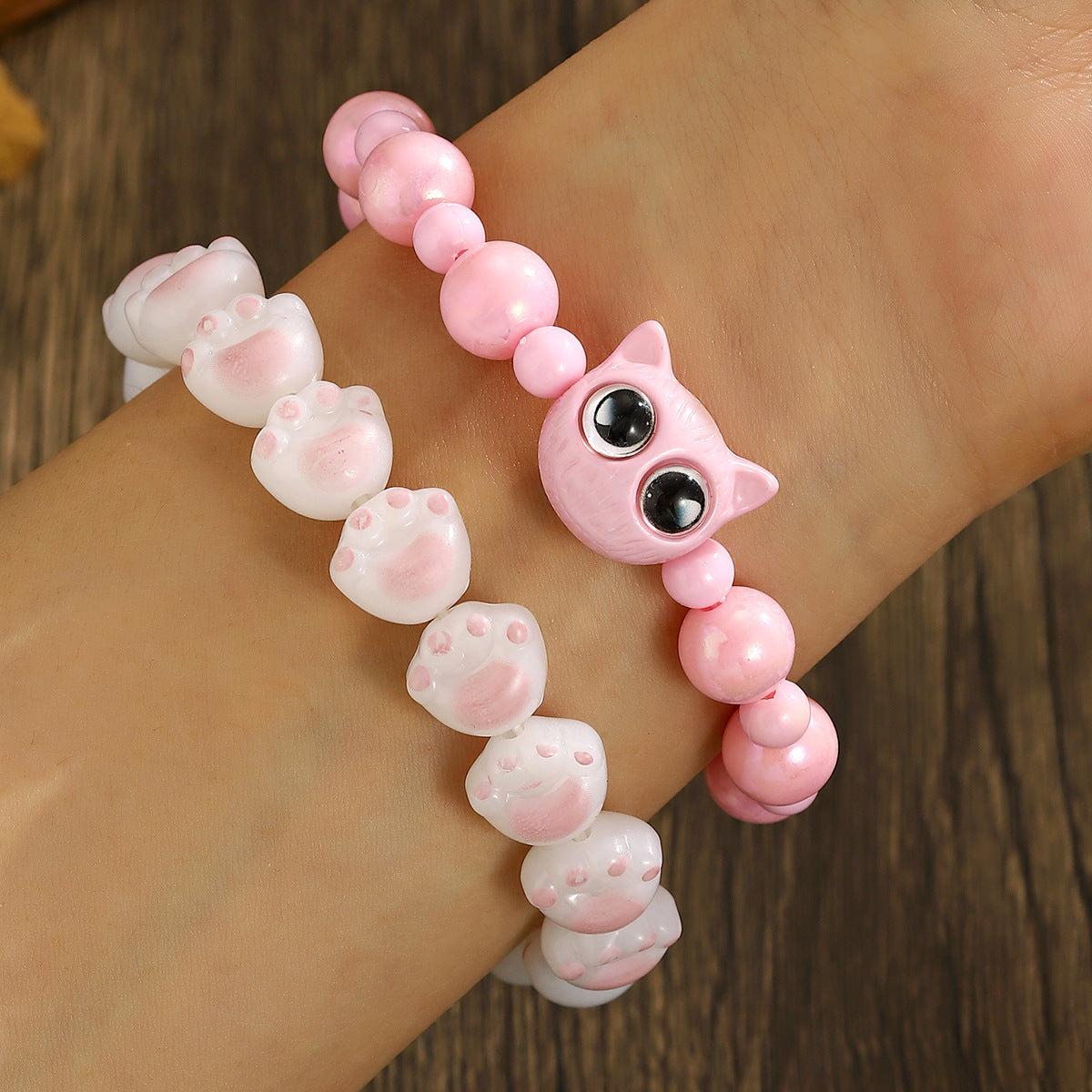 Wholesale cute cat claw bracelet set