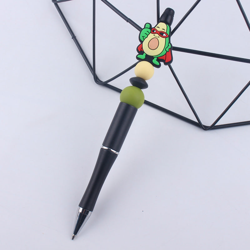 Wholesale Cartoon fruit series  handmade beaded ballpoint pen