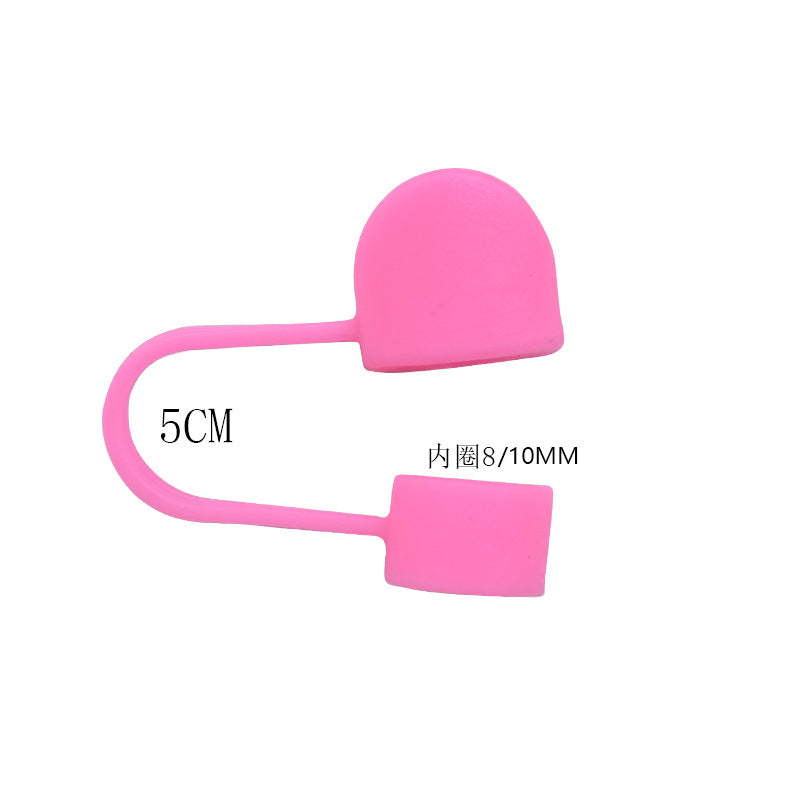 Wholesale Random 100pcs Creative DIY butterfly letters Straw Cover Straw Tube Cap