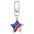 Wholesale  Independence Day Elements Red White Blue Flag Alloy Keychain