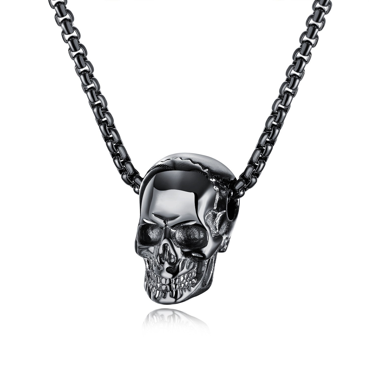 Wholesale Punk Men's Necklace Skull Alloy Necklaces ACC-NE-XuanChao003
