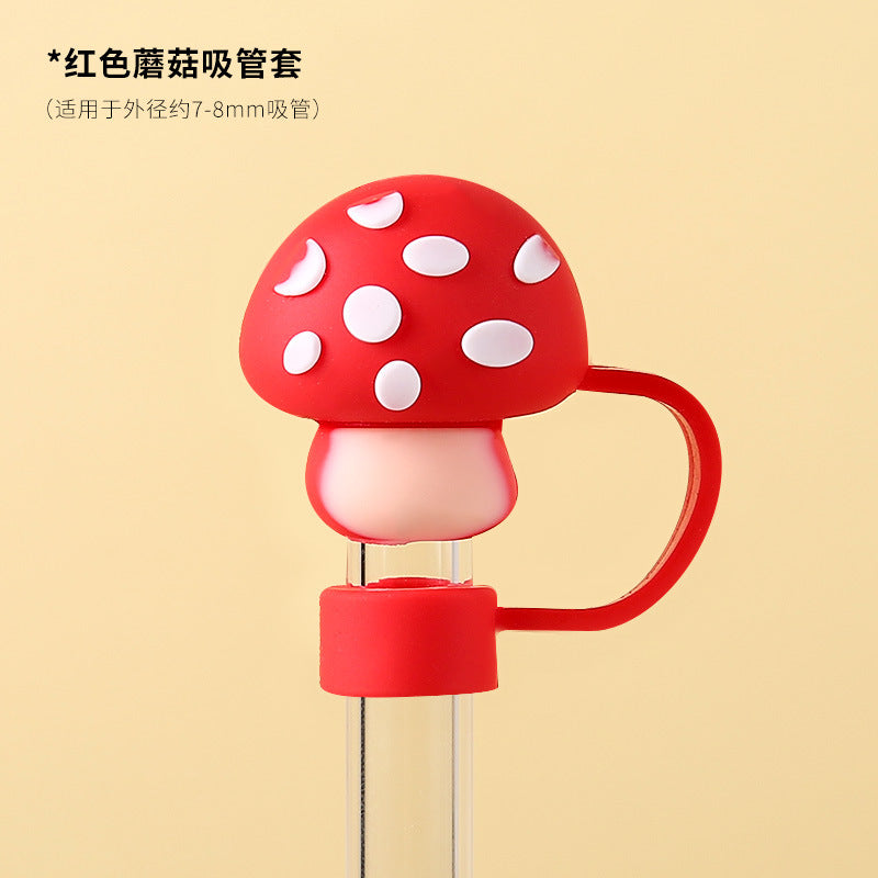 Wholesale  Cute Cartoon Series 10mm PVC Soft Straw Tube Cap