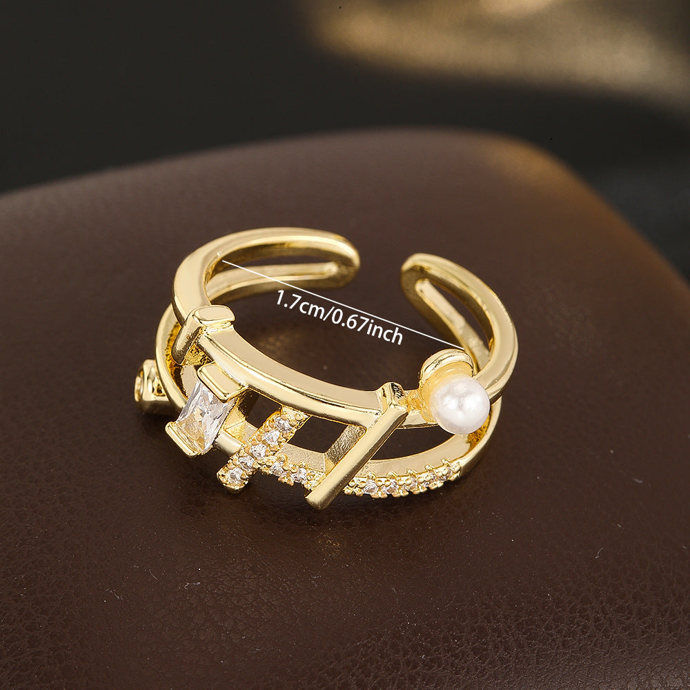 Wholesale Gold Plated Copper Zirconia Ring Adjustable Crown Sunflower Design Stylish Women S Fashion Jewelry Gift