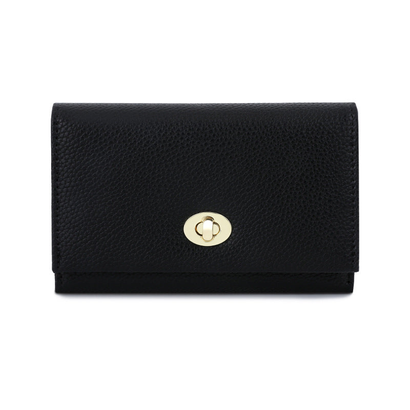 Wholesale Short PU Leather Lock Wallet ACC-WT-Tailian006