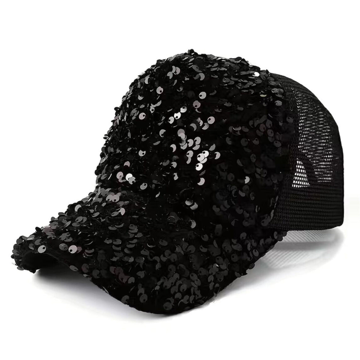 Wholesale Sequin Summer Hat Breathable Mesh Baseball Cap ACC-HT-WeiLin001