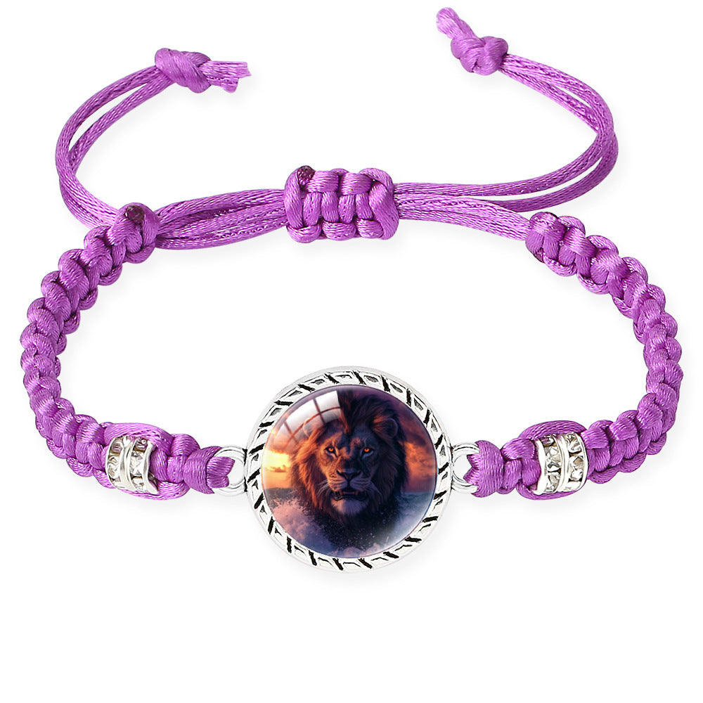 Wholesale Lion braid adjustable bracelet