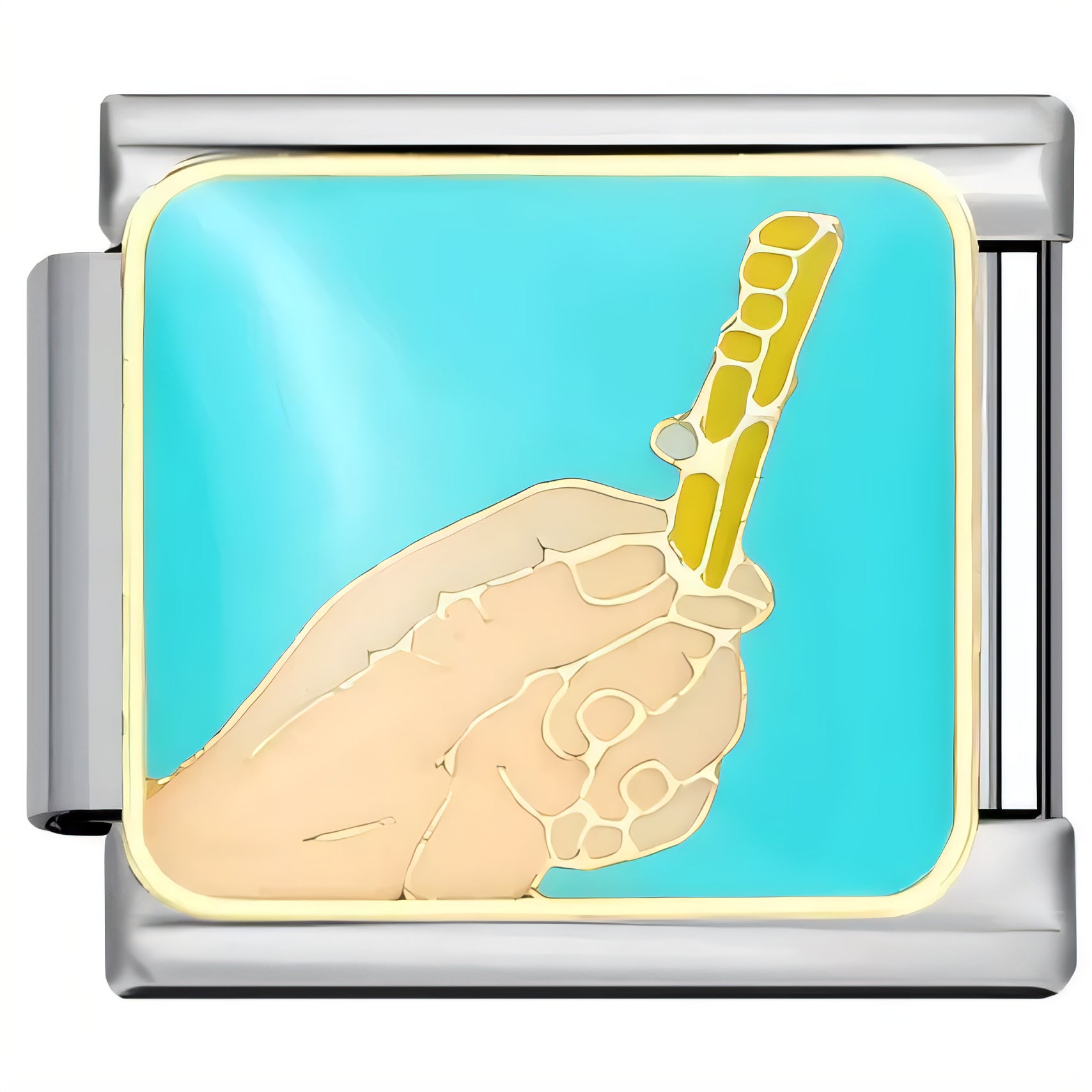 Wholesale Italian Charm Bracelet 9mm DIY Splicing Creative Pattern Stainless Steel Composable Bracelet