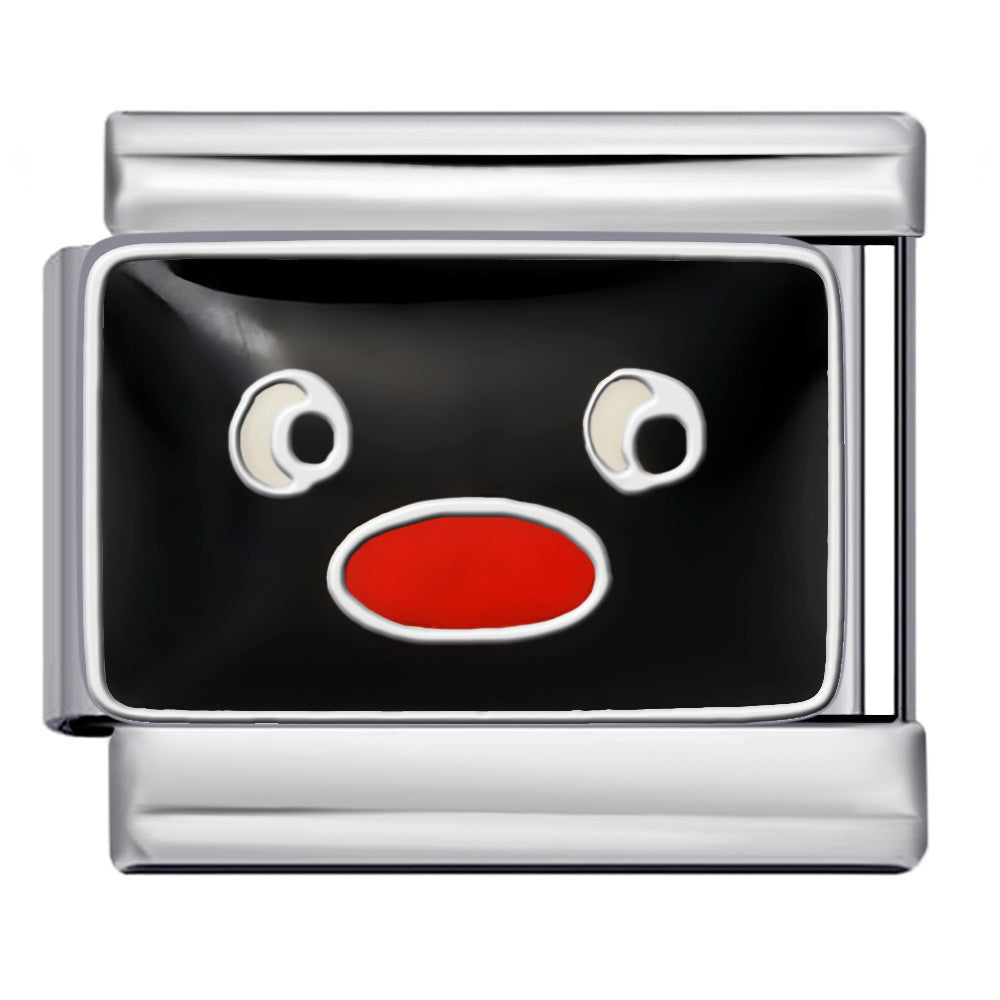 Wholesale 5pcs Italian Charm Bracelet 9mm DIY Splicing Cute Creative Stainless Steel Composable Bracelet