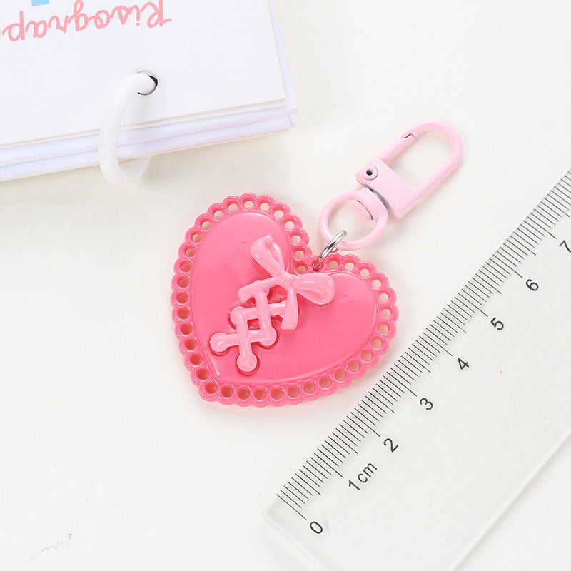 Wholesale Acrylic Personality Peach Heart Keychain