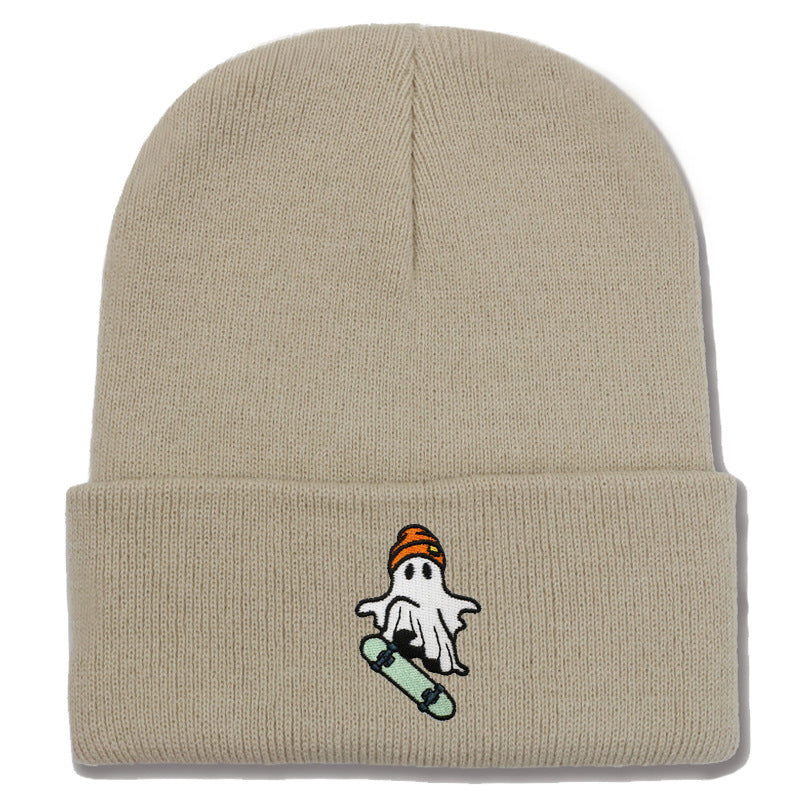 Wholesale Skateboarding Devil Embroidered Knitted Hat