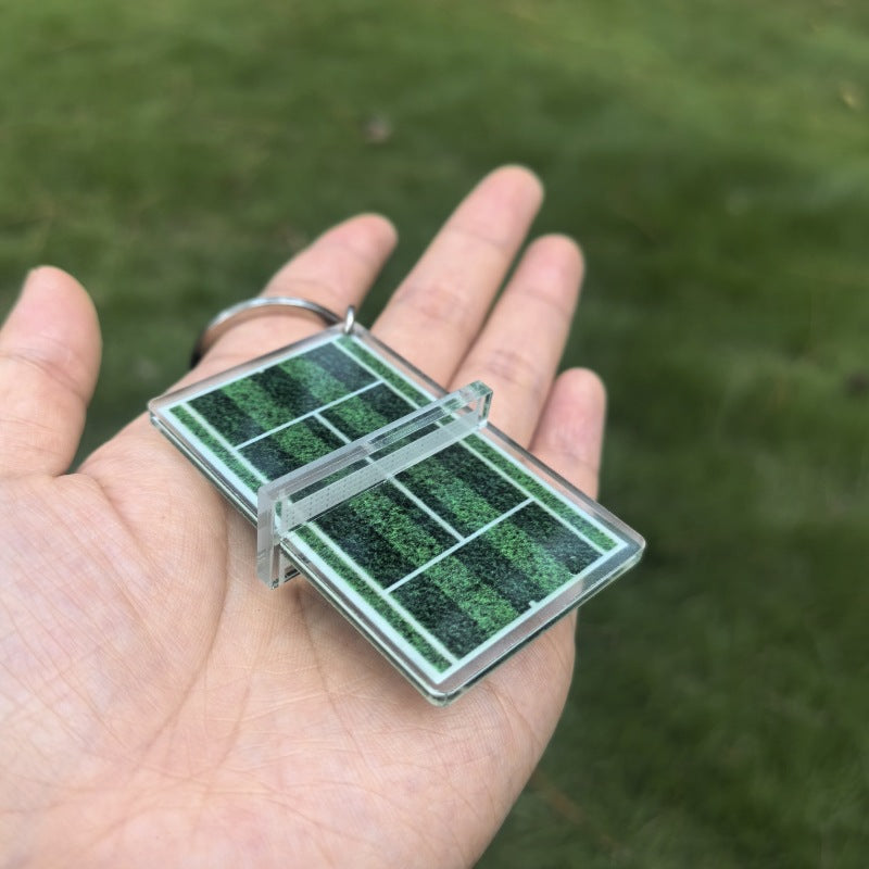 Wholesale Badminton Ping Pong Table Acrylic Keychains ACC-KC-XiaoCha003