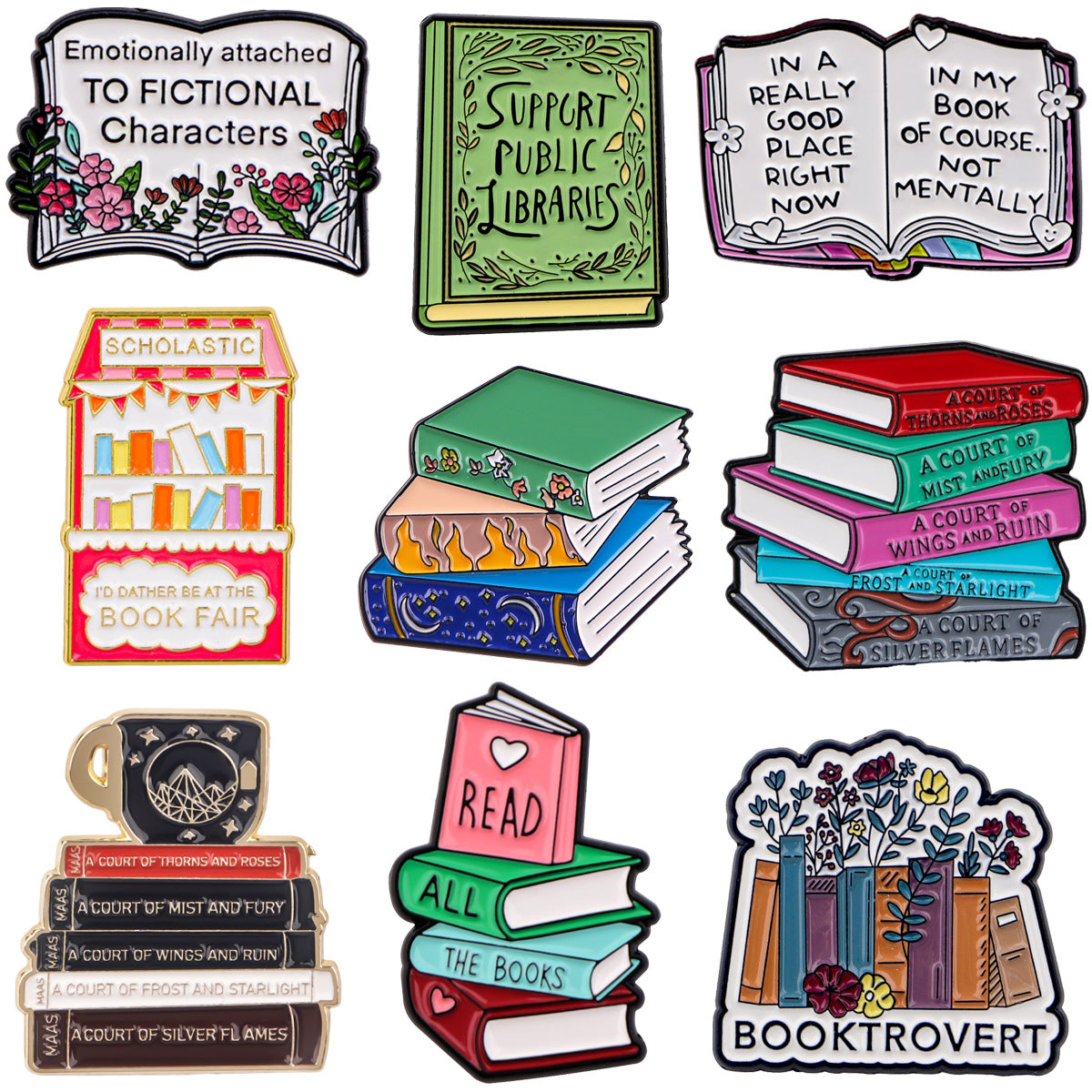 Wholesale Book Quotations Brooch