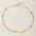 Wholesale  Contrast Color Stitching Rice Bead Necklace Clavicle Chain