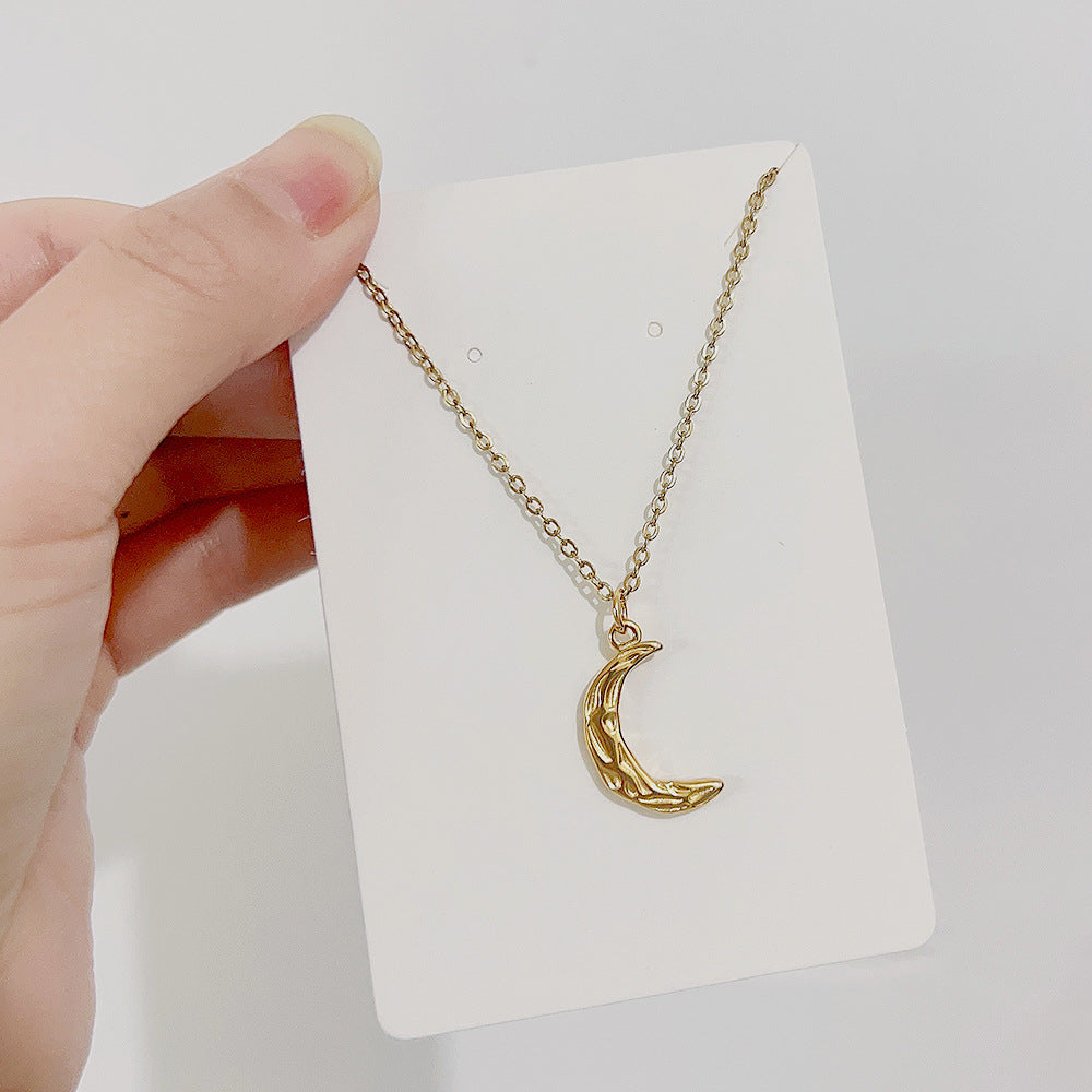 Wholesale Stainless Steel Star Moon Sun Pendant Necklaces ACC-NE-Youbi009