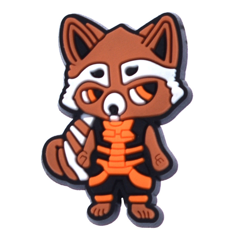 Wholesale Random 100pcs Animal PVC Soft Rubber Shoe Buckle Decoration ACC-SC-RYY074