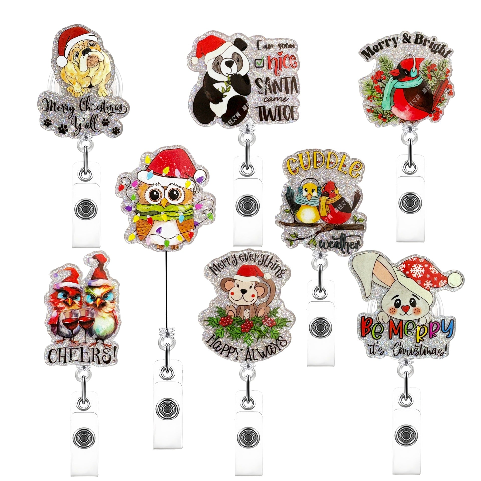 Wholesale  Christmas animal nurse Badge Reels