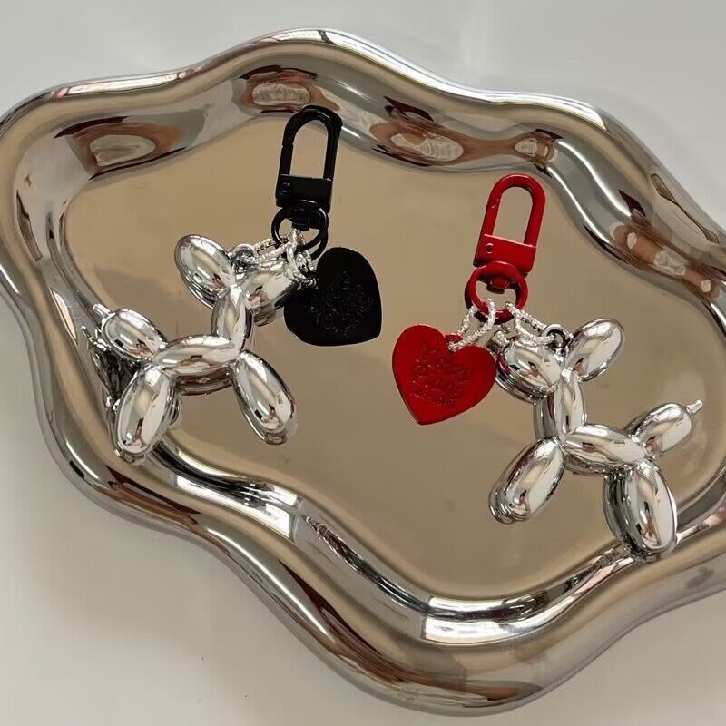 Wholesale Silver Dog Pendant Love Resin Keychain ACC-KC-Yuding001