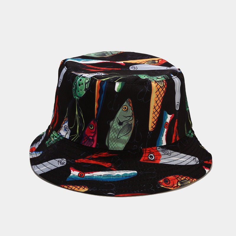 Wholesale Ocean Animal Pattern Double Sided Bucket Hat ACC-HT-LvYi008