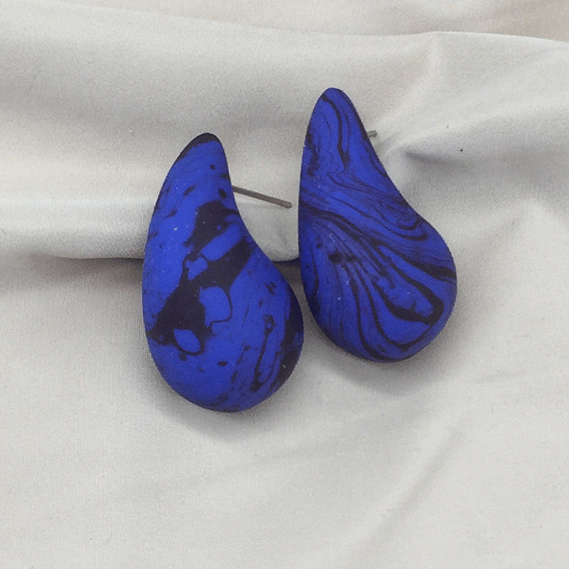 Wholesale Water Drop Simple Chubby Earrings ACC-ES-KangD009