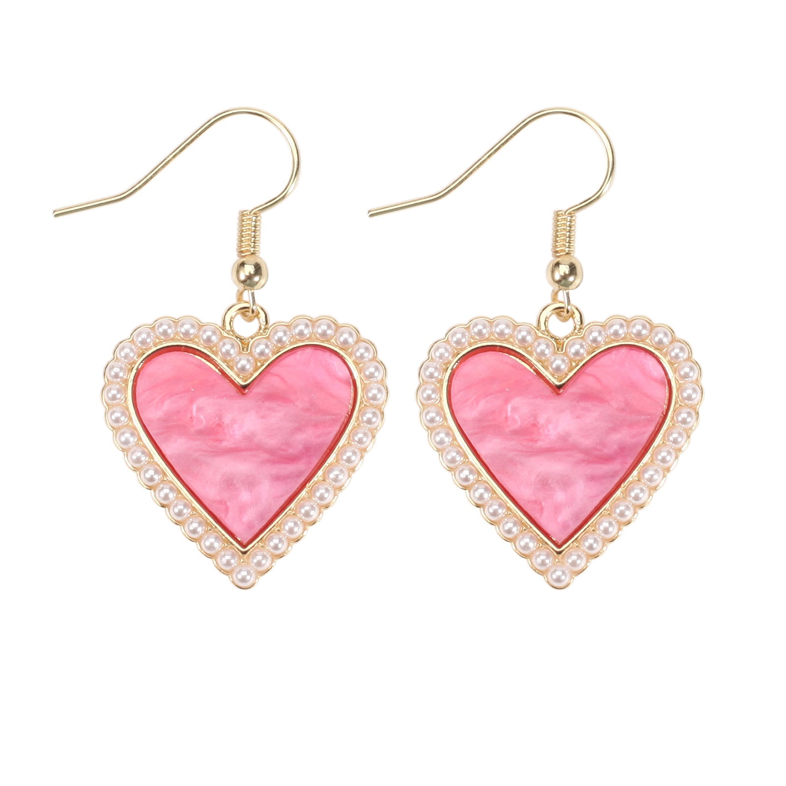 Wholesale Valentine' s Day Red Love Rhinestone  Earrings