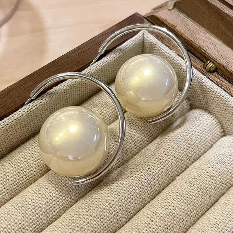 Wholesale Baroque Shaped Pearl Pendant Earrings ACC-ES-Tongs001