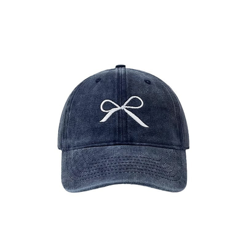 Wholesale Bow Embroidered Cotton Baseball Caps ACC-HT-LanHuo001