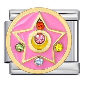 Wholesale Stainless Steel Bracelets 
Gold Plated Oil Drop Welding Pattern DIY Italian Module Bracelet