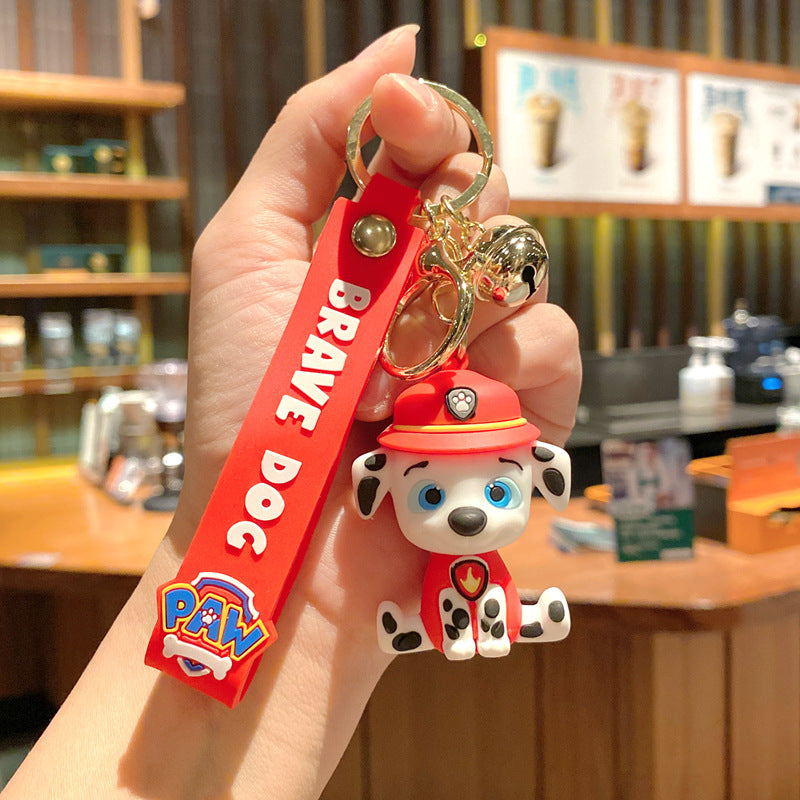 Wholesale Cartoon Cute Puppy PVC Soft Keychains Silicone Creative Keychain ACC-KC-XinShu013