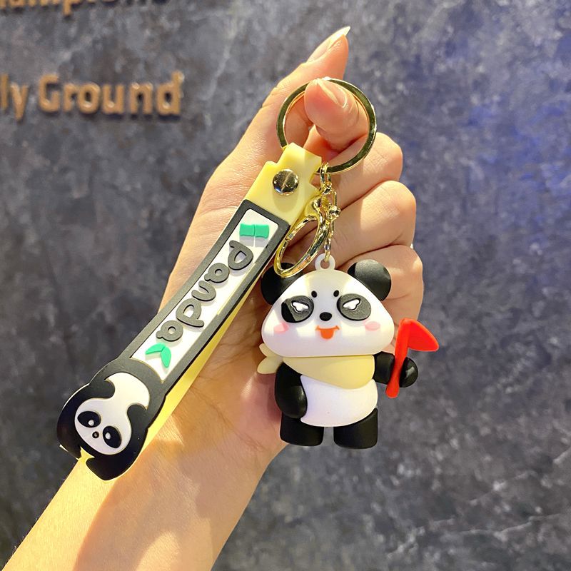 Wholesale Sports Panda Keychains Pendants ACC-KC-GongZ025