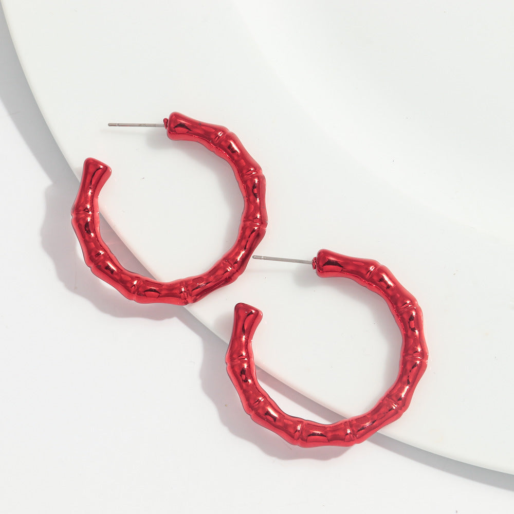 Wholesale Valentine's Day Red Acrylic Earrings