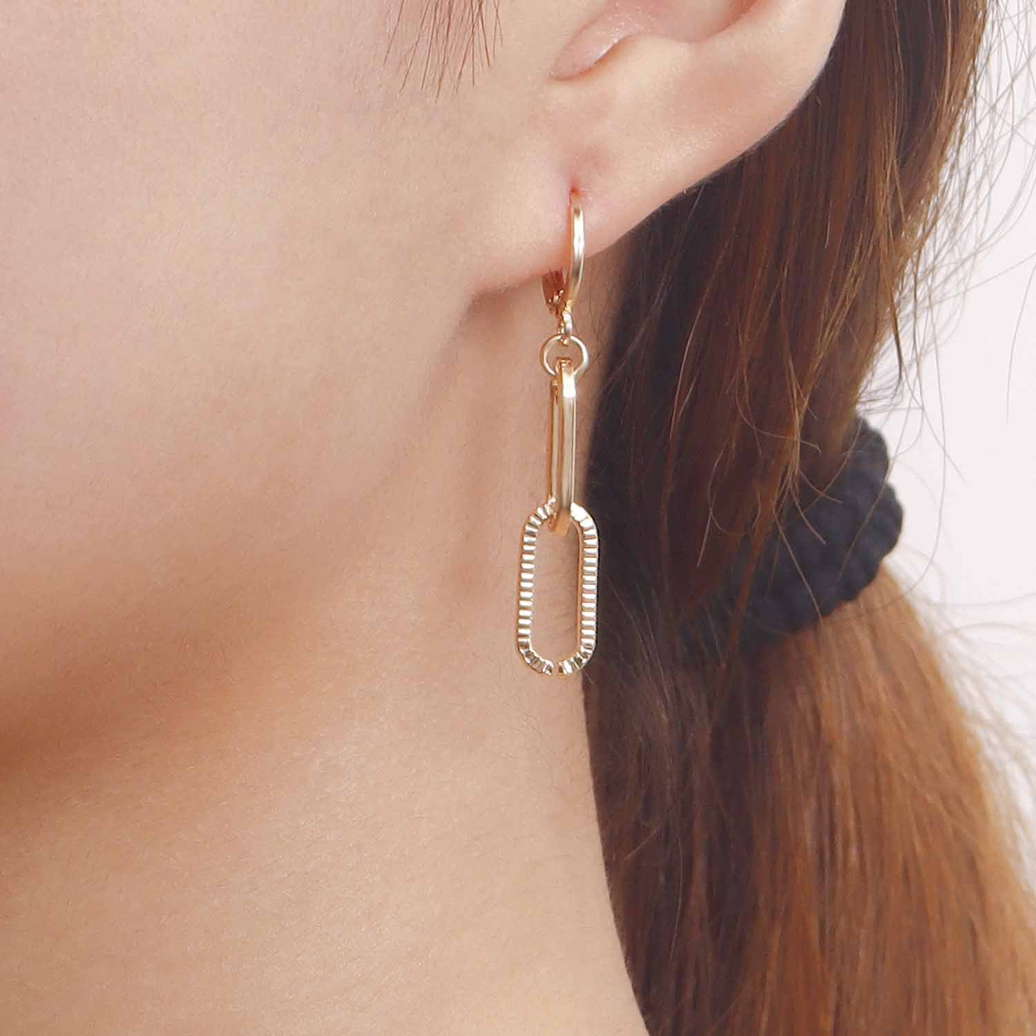 Wholesale Mini Geometric Oil Drop Flower Earrings