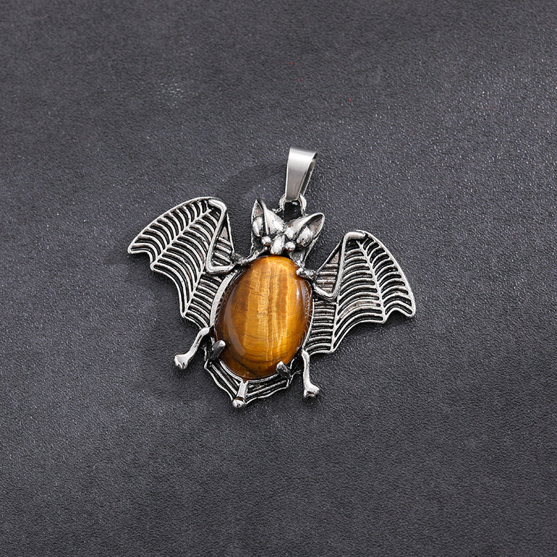 Wholesale  Necklace Natural Stone Pendant Amethyst Pink Crystal Pendant