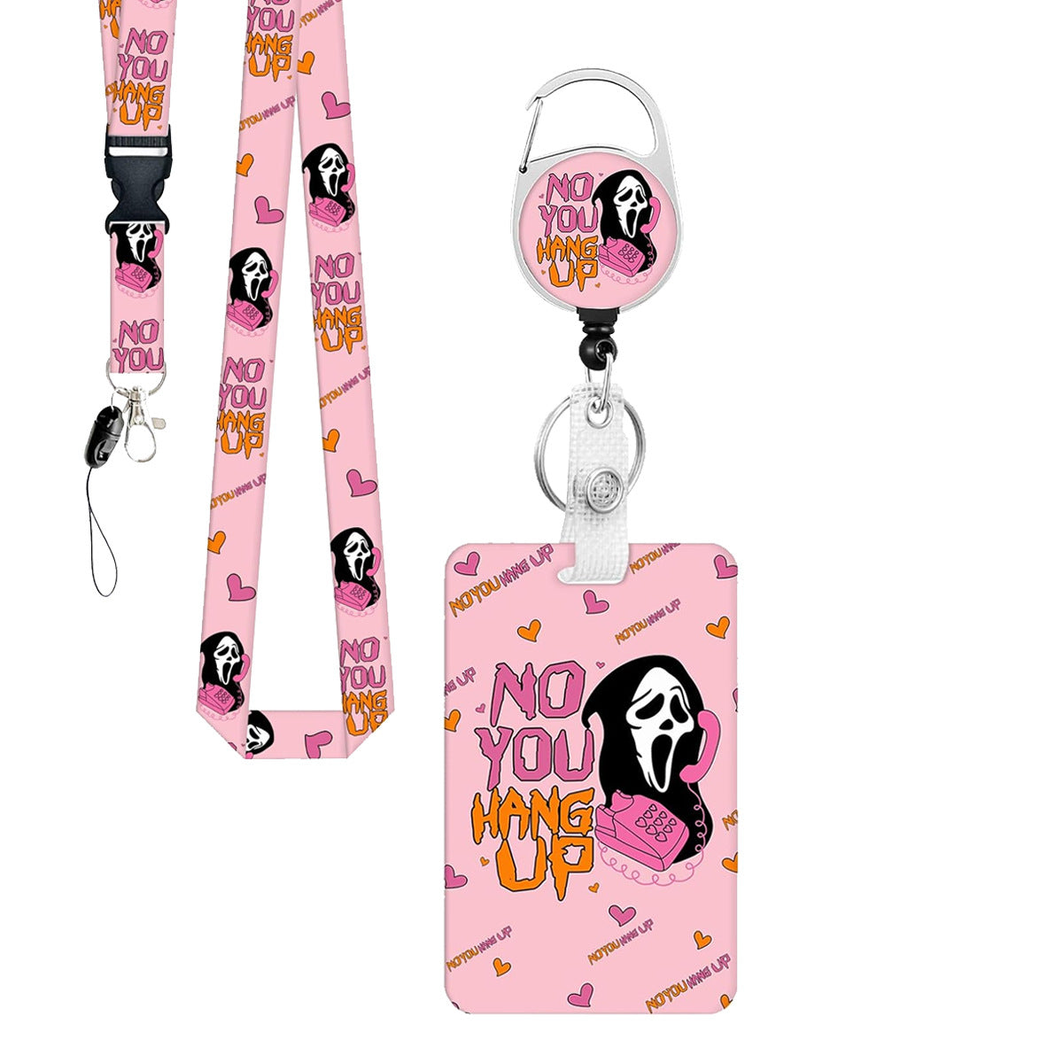Wholesale Abs Telephone Skull Badge Carabiner Clip Jewelry Accessory  Gift