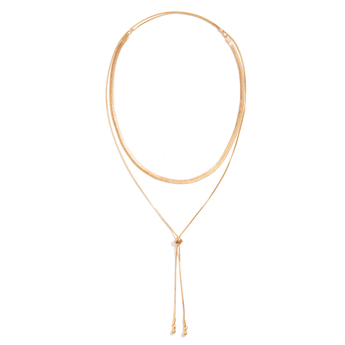 Wholesale Hip-hop Simple Snake Bone Chain Clavicle Chain chocker Necklace