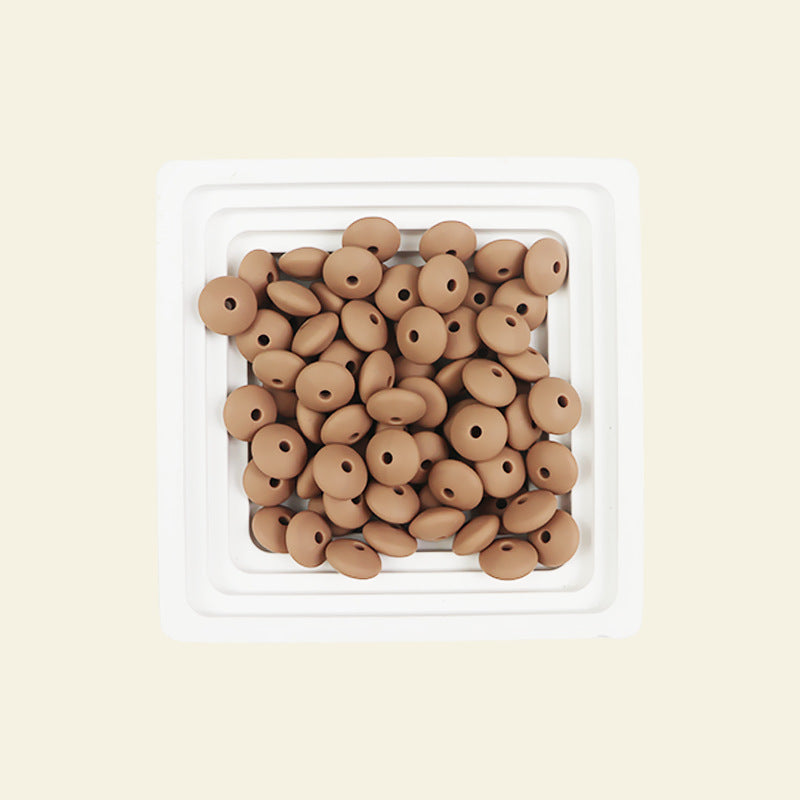 Wholesale 100pcs Abacus Beads 12mm Silicone Flat Beads DIY for Beadable ACC-BDS-JIaHao002