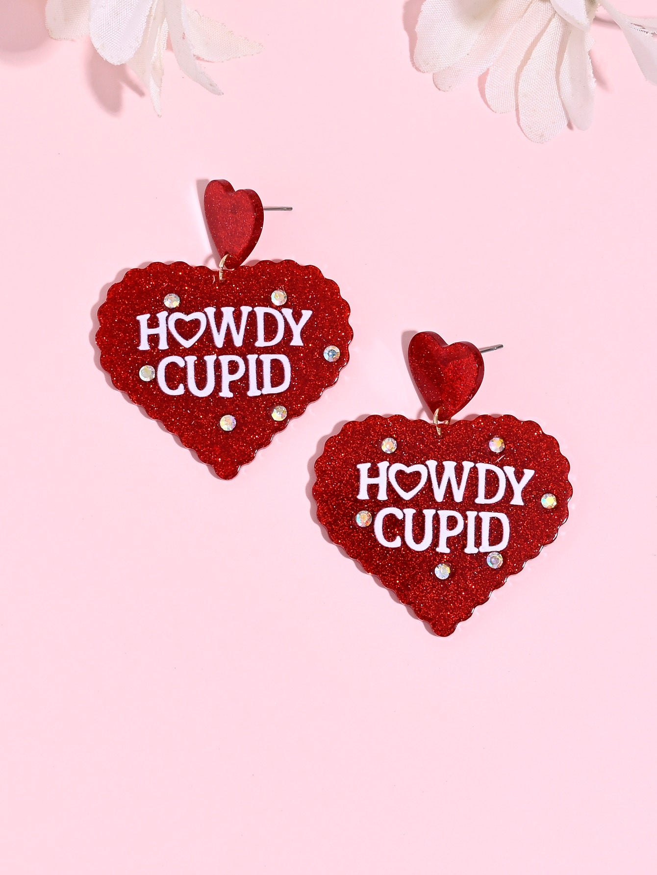 Wholesale Acrylic Heart Earrings