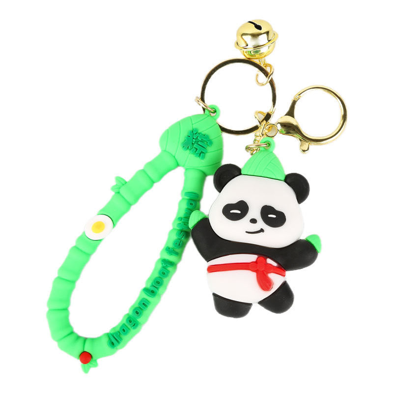 Wholesale Cartoon Cute PVC Panda Keychains ACC-KC-ErLu019