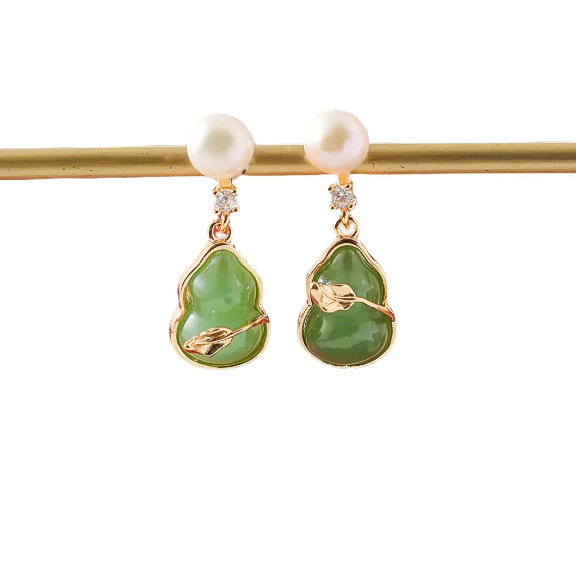 Wholesale  Jade Earrings  Natural Pearl Earrings