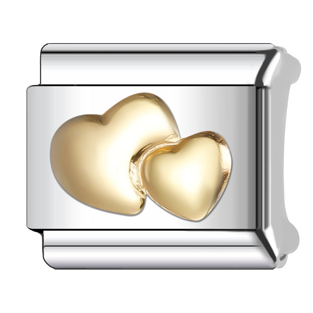 Wholesale 5pcs Italian Charm Bracelet 9mm DIY Splicing Cute Creative Stainless Steel Composable Bracelet