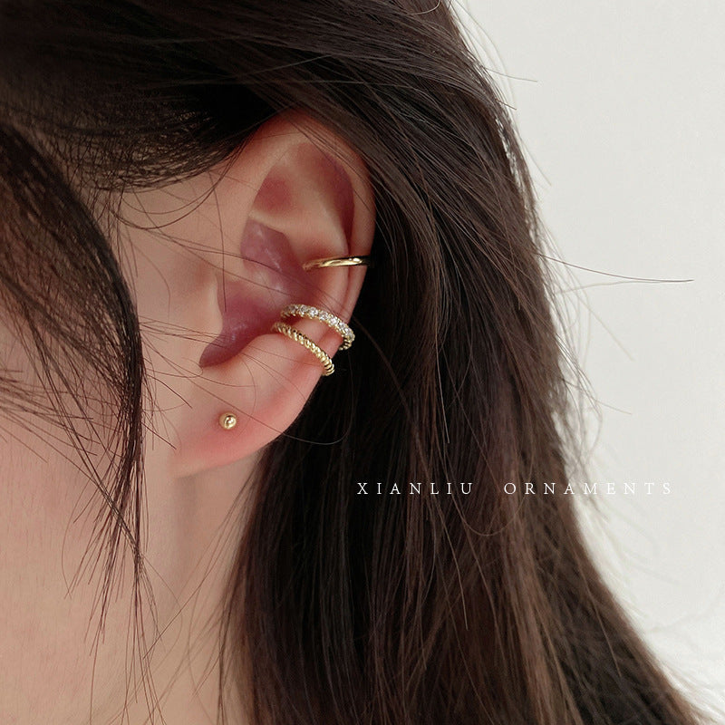 Wholesale Fashion Retro Ear Cuff Simple Semicircle Design Everyday Jewelry Accessory