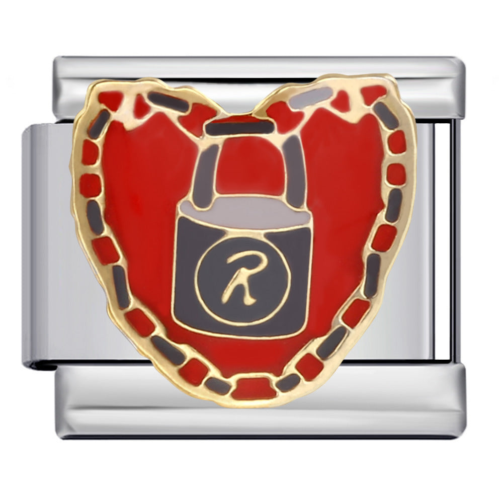 Wholesale 5pcs Italian Charm Bracelet 9mm DIY Splicing Cute Creative Stainless Steel Composable Bracelet