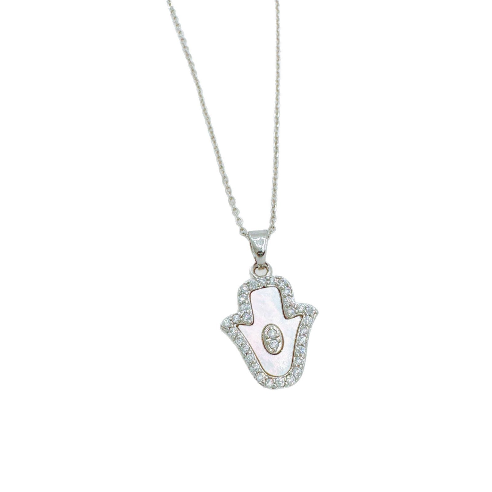 Wholesale Gold-Plated Copper Micro-Inlaid Mother-of-Pearl Pendant Necklace - Trendy Fashion Accessory for Boutique Resale