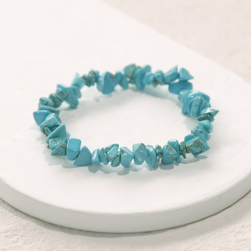 Wholesale Colorful Natural Stone Hand-strung Bracelet