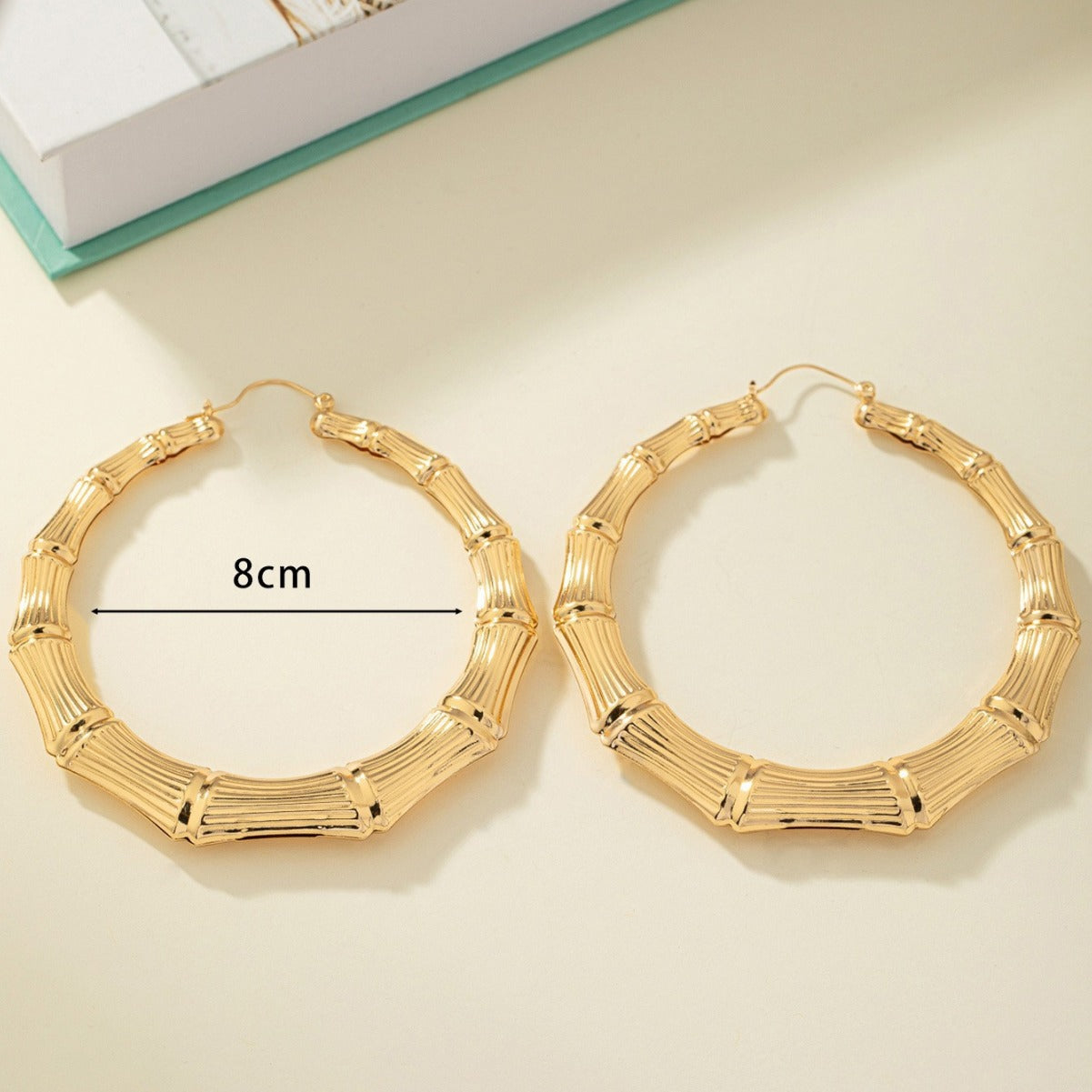 Wholesale personality women's earrings  circle bamboo earrings