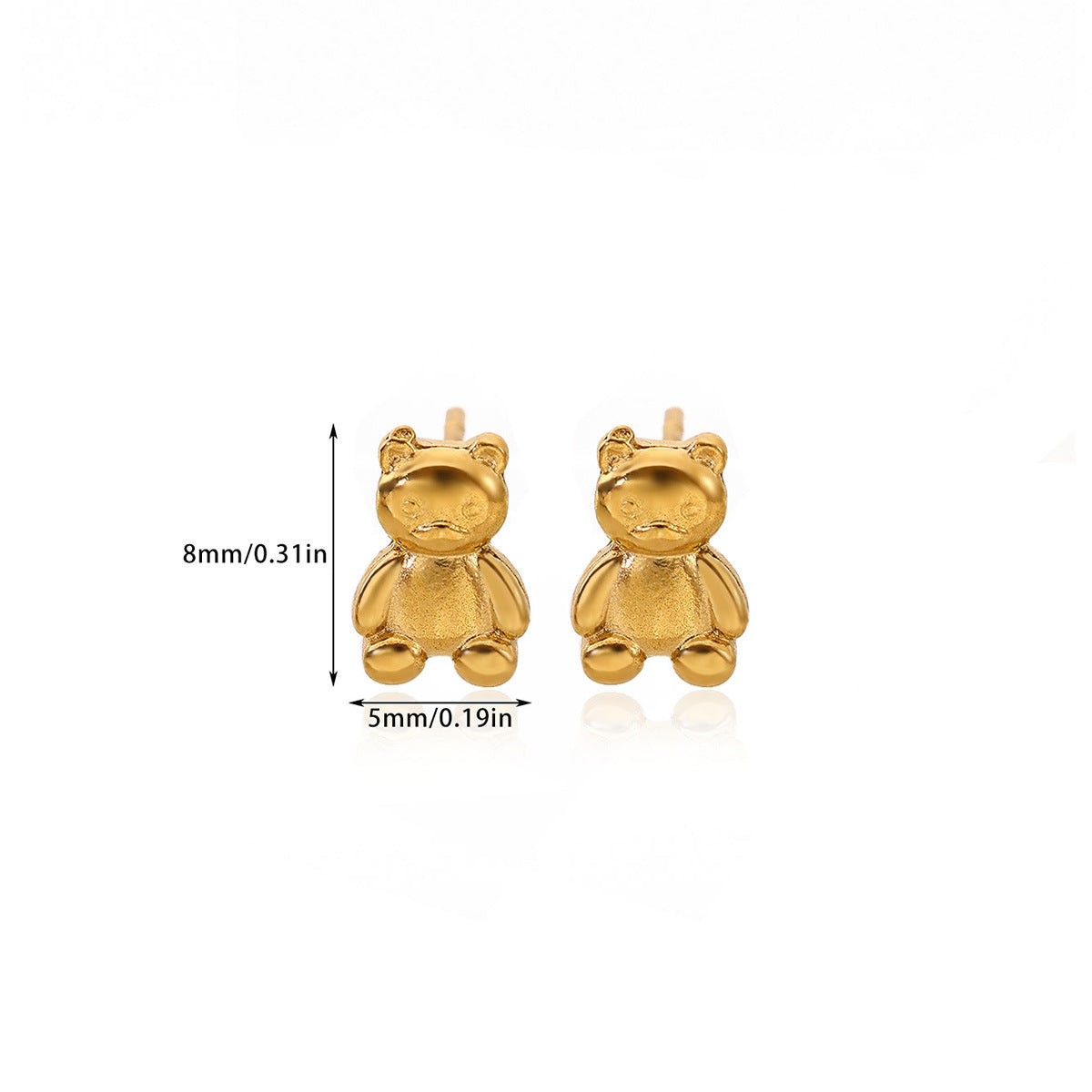 Wholesale Stainless steel bow earrings