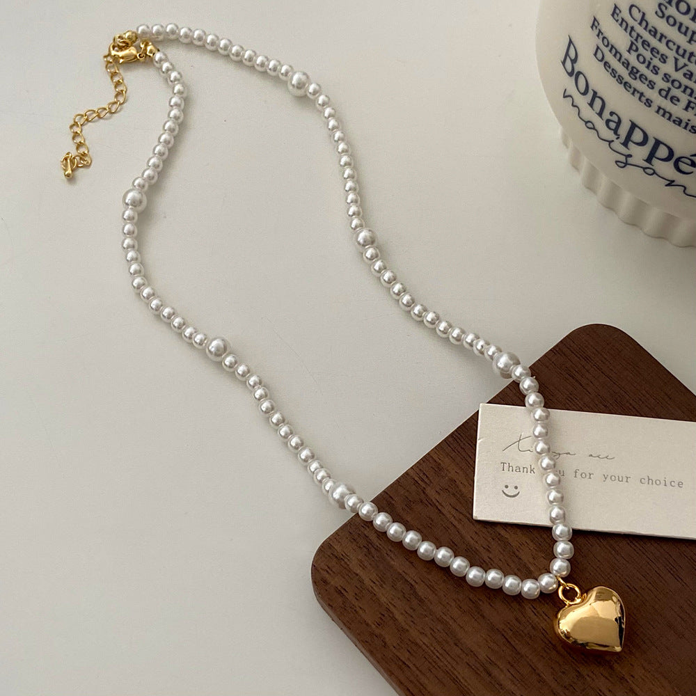 Wholesale  pearl necklace jewelry  light luxury light luxury niche design necklace