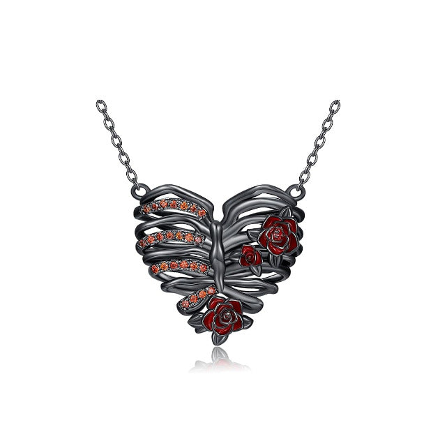 Wholesale Valentine's Day Gothic Heart Necklace