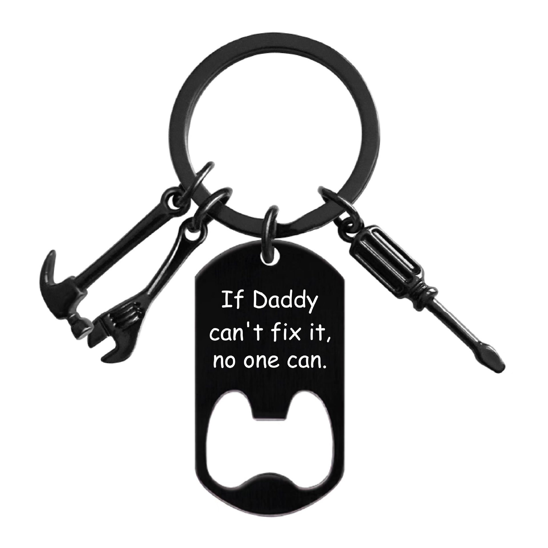 Wholesale Bottle Opener Tools Birthday Gifts Metal Keychains Father's Day Gifts Pom Pom ACC-KC-Ganggu016