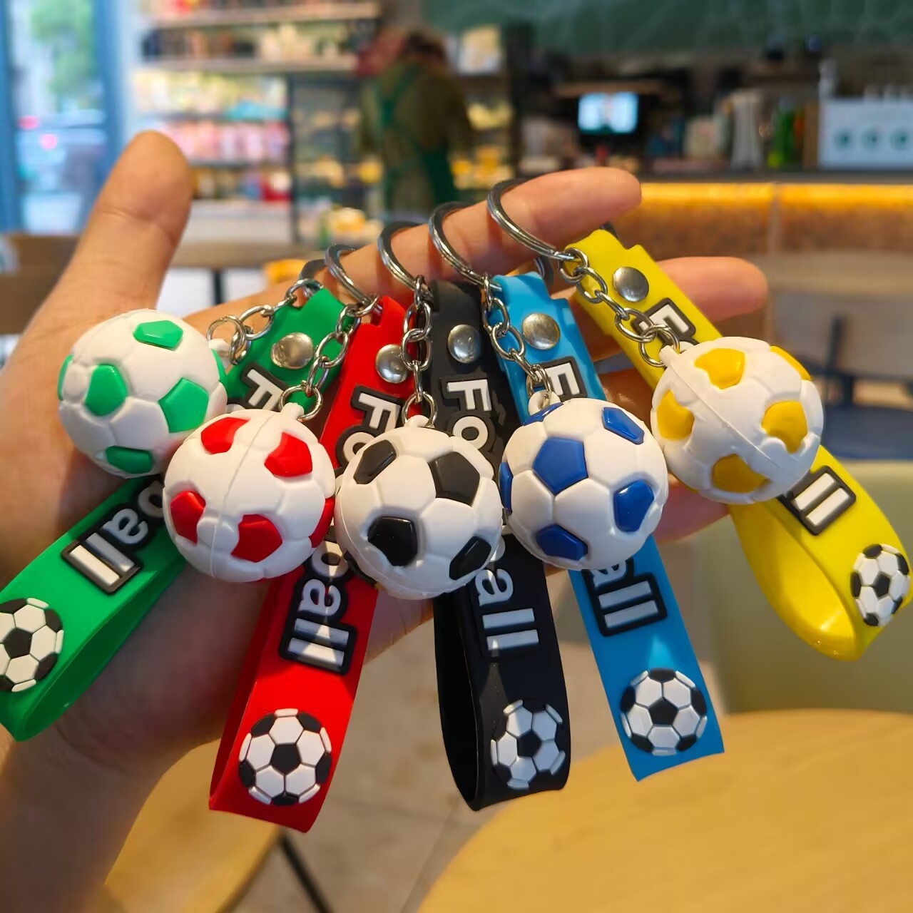 Wholesale 2026 World Cup Themed Car Keychain - Realistic Football 3D Pendant,  Cartoon PVC Trinket,  Boutique Resale