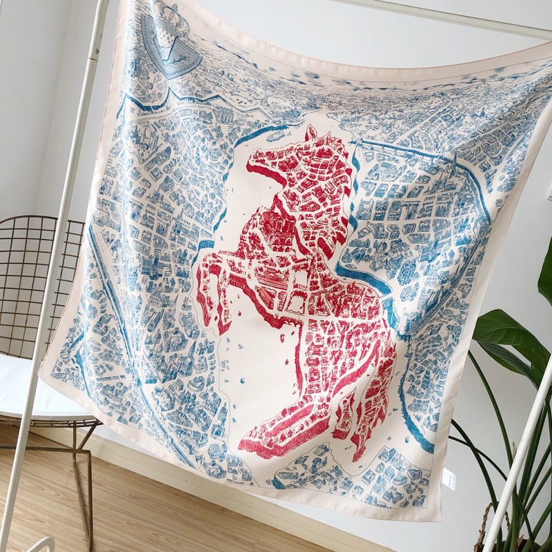 Wholesale  Tying Bag Silk f 70* 70cm Large Square  Scarf